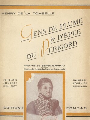 cover image of Gens de plume et d'épée du Périgord